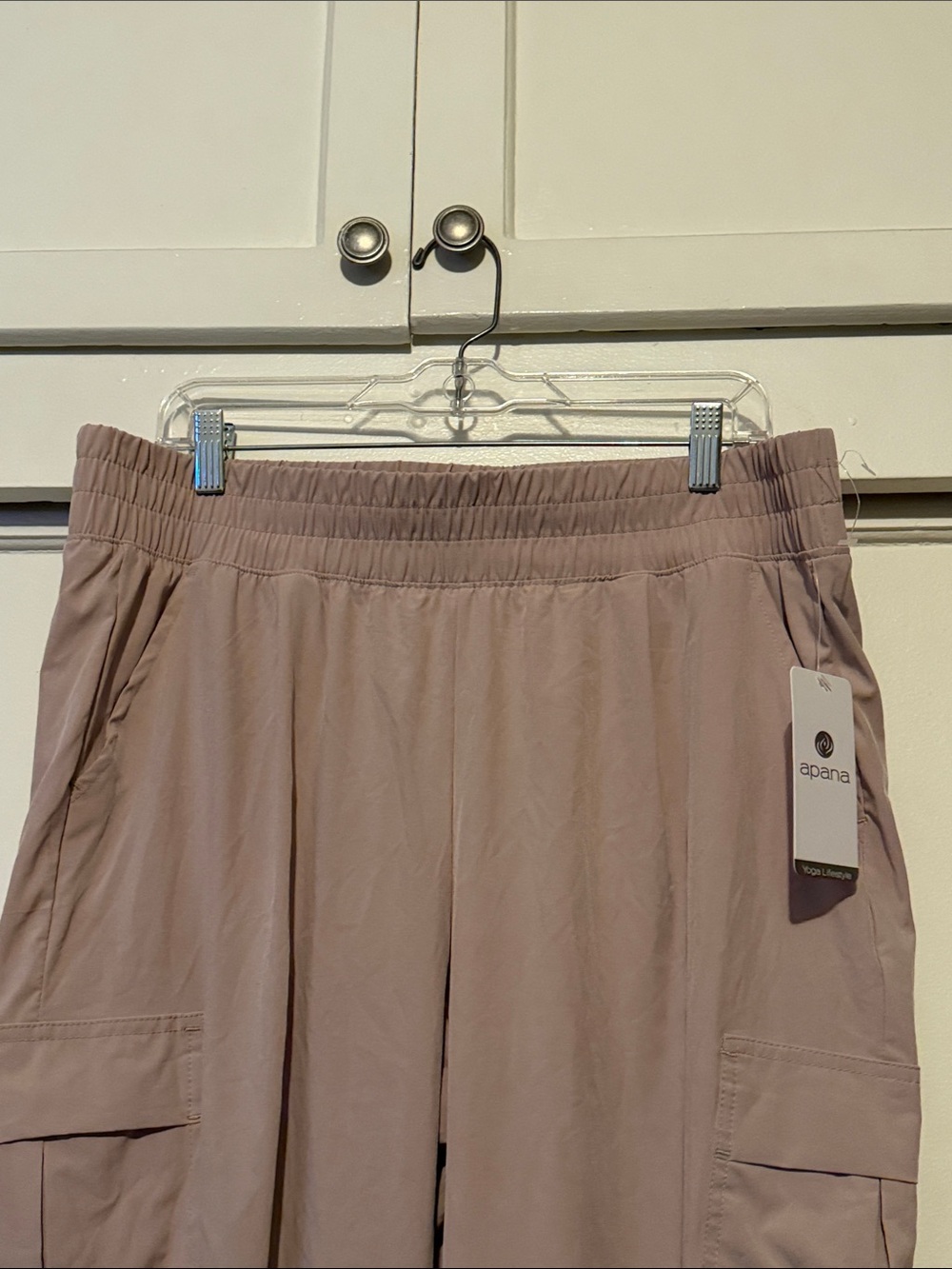 Apana Dusty Mauve Cargo Track Joggers - Picture 4 of 10